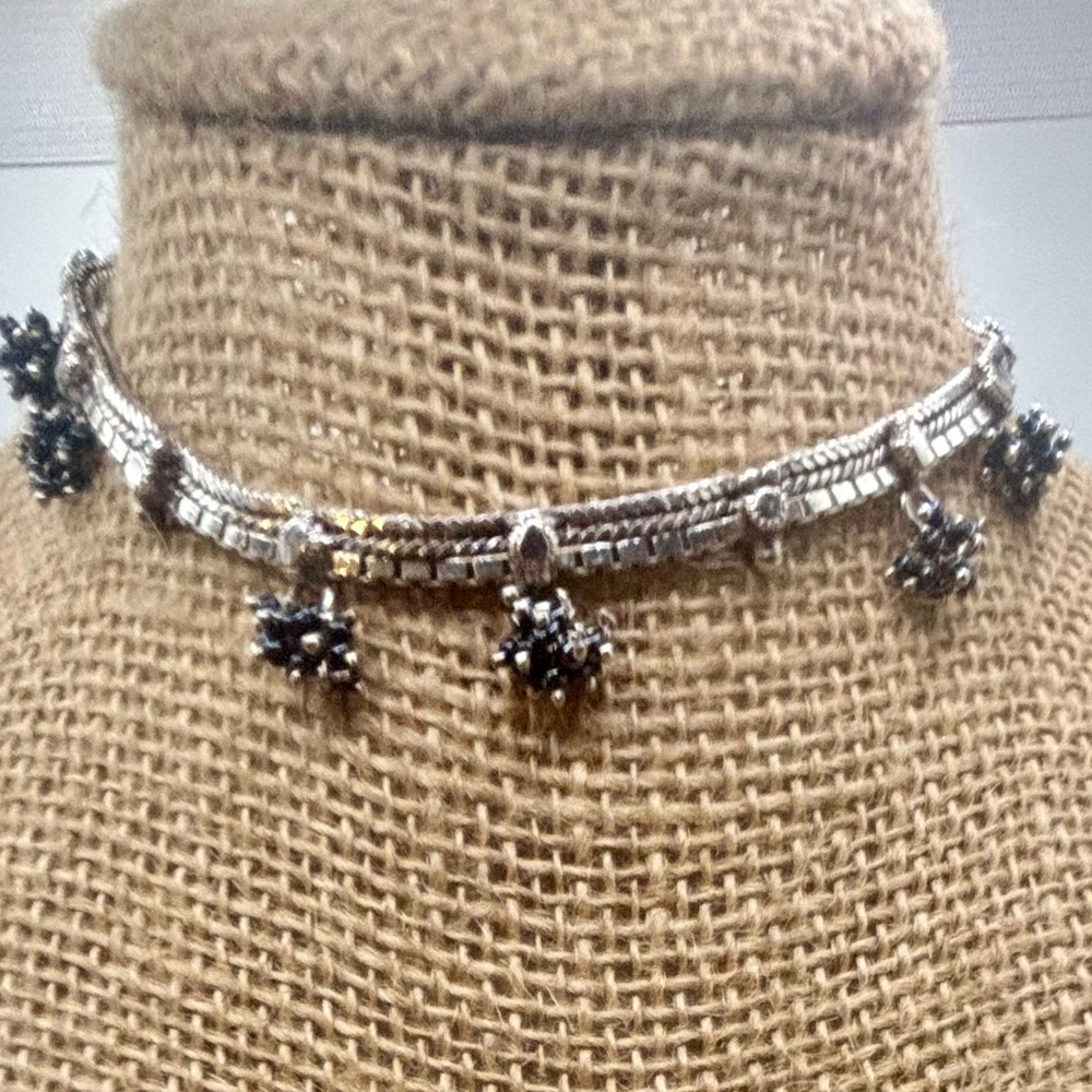 Indian Ankle Bracelet Sterling Silver - Picture 2 of 7